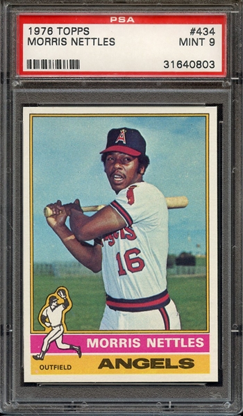 1976 TOPPS 434 MORRIS NETTLES PSA MINT 9