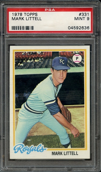 1978 TOPPS 331 MARK LITTELL PSA MINT 9