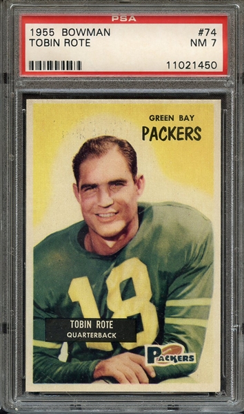 1955 BOWMAN 74 TOBIN ROTE PSA NM 7