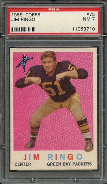 1959 TOPPS 75 JIM RINGO PSA NM 7