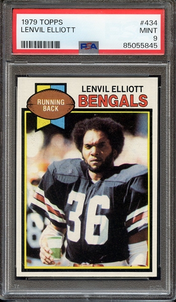 1979 TOPPS 434 LENVIL ELLIOTT PSA MINT 9