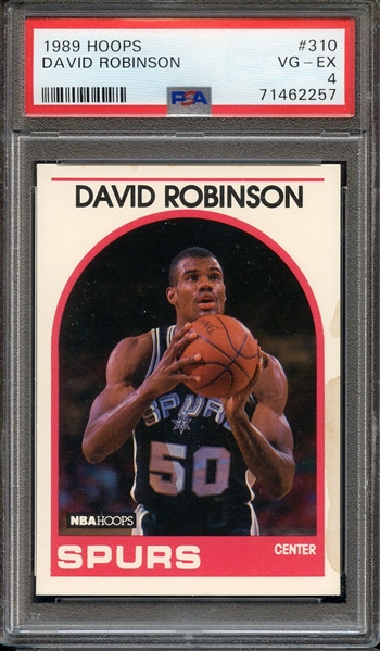 1989 HOOPS 310 DAVID ROBINSON PSA VG-EX 4