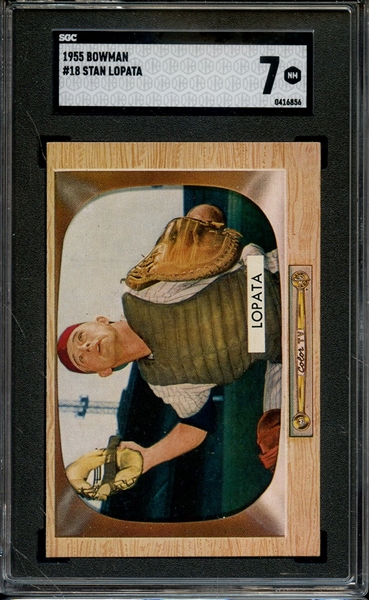 1955 BOWMAN 18 STAN LOPATA