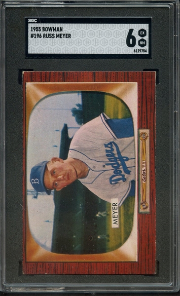 1955 BOWMAN 196 RUSS MEYER SGC EX-MT 6