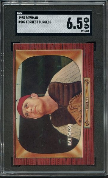 1955 BOWMAN 209 FORREST BURGESS SGC EX-MT+ 6.5