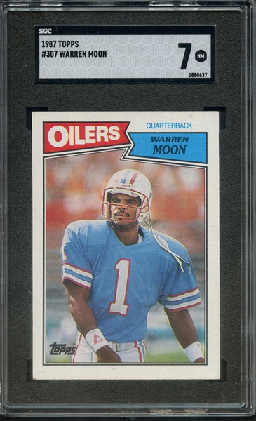 1987 TOPPS 307 WARREN MOON SGC NM 7