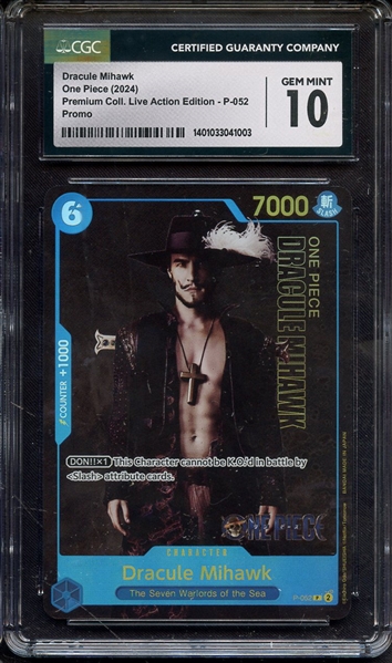 2024 ONE PIRCE PROMO DRACULE MIHAWK CGC GEM MINT 10