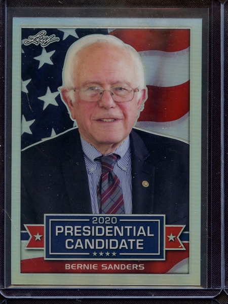 2019 LEAF 2020 PRESIDENTIAL CANDIDATE SILVER PRISMATIC BERNIE SANDERS