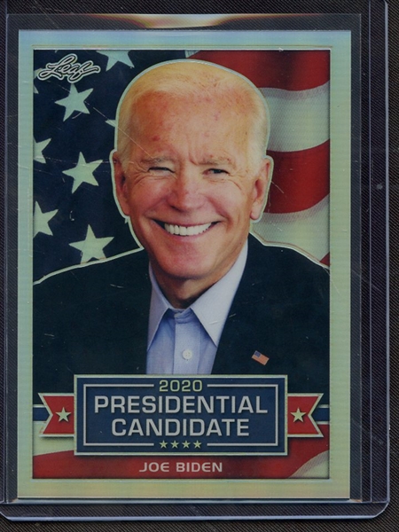 2019 LEAF 2020 PRESIDENTIAL CANDIDATE SILVER PRISMATIC JOE BIDEN