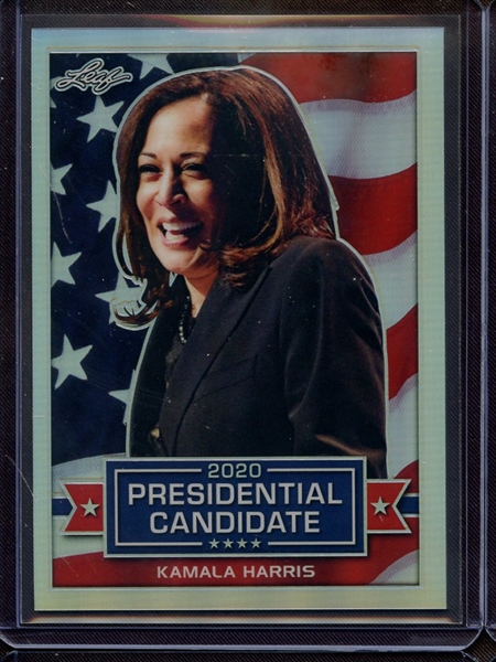 2019 LEAF 2020 PRESIDENTIAL CANDIDATE SILVER PRISMATIC KAMALA HARRIS