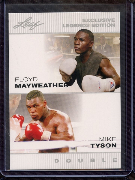 2022 LEAF EXCLUSIVE LEGENDS MIKE TYSON FLOYD MAYWEATHER