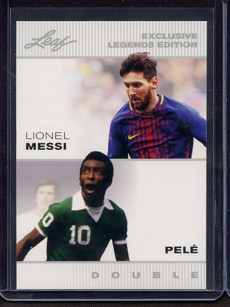 2022 LEAF EXCLUSIVE LEGENDS LIONEL MESSI PELE