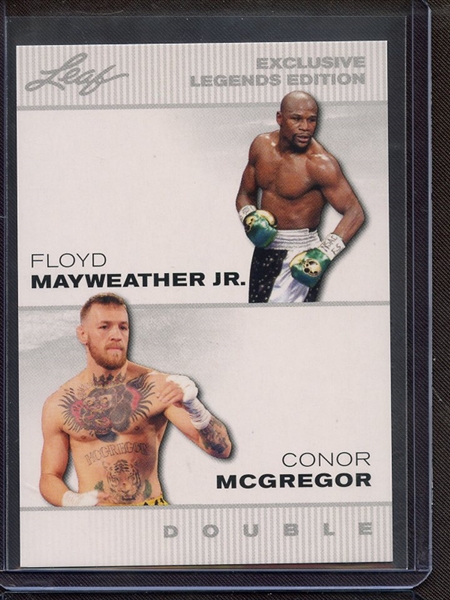 2023 LEAF EXCLUSIVE EDITION FLOYD MAYWEATHER JR CONOR MCGREGOR