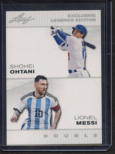 2023 LEAF EXCLUSIVE EDITION SHOHEI OHTANI LIONEL MESSI