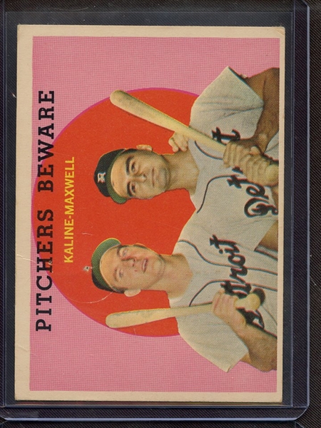 1959 TOPPS 34 PITCHERS BEWARE AL KALINE