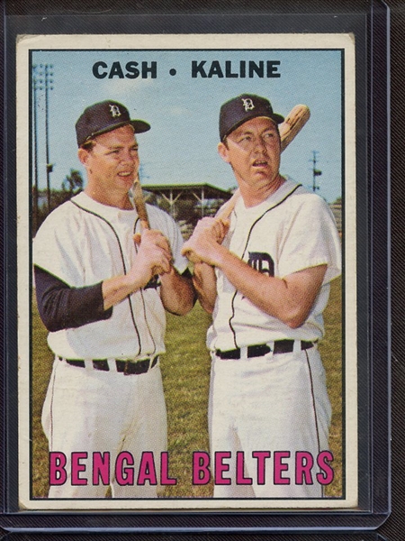 1967 TOPPS 216 BENGAL BELTERS CASH KALINE