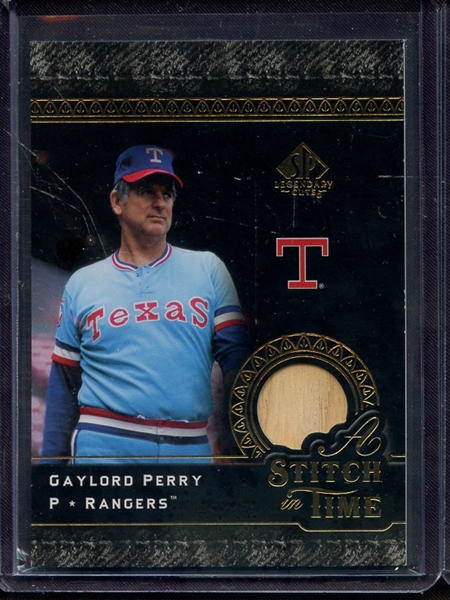 2007 SP LEGENDARY CUTS GAYLORD PERRY GAME USED BAT