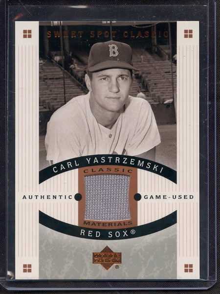 2005 UPPER DECK SWEET SPOT CLASSIC CARL YASTRZEMSKI JERSEY