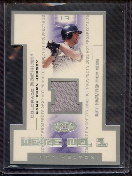 2002 FLEER TODD HELTON GAME USED JERSEY