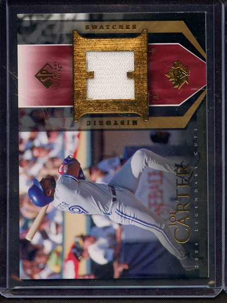 2004 SP LEGENDARY CUTS JOE CARTER GAME USED JERSEY