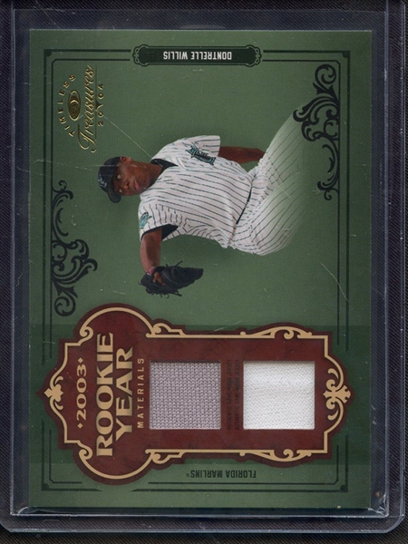 2004 DONRUSS TIMELESS TREASURES DONTRELLE WILLIS GAME USED JERSEY