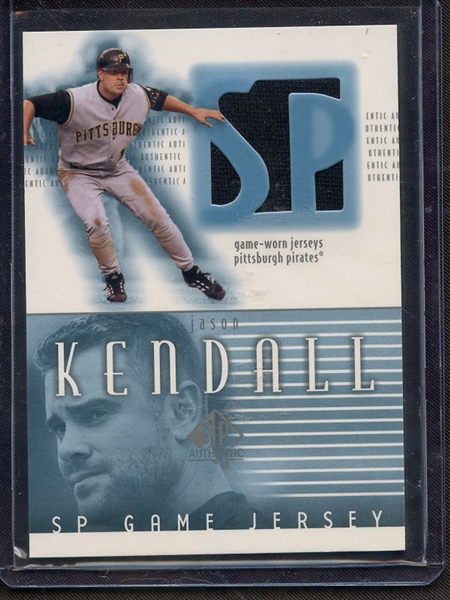 2000 SP AUTHENTIC JASON KENDALL GAME USED JERSEY