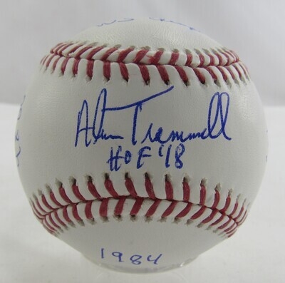 Alan Trammell Signed Auto Autograph Rawlings Baseball w/ Stat Insc JSA Witness COA