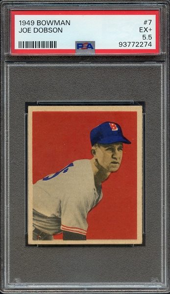 1949 BOWMAN 7 JOE DOBSON PSA EX+ 5.5