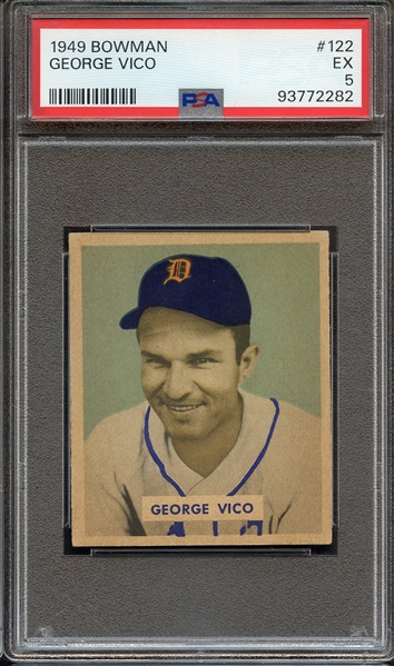 1949 BOWMAN 122 GEORGE VICO PSA EX 5