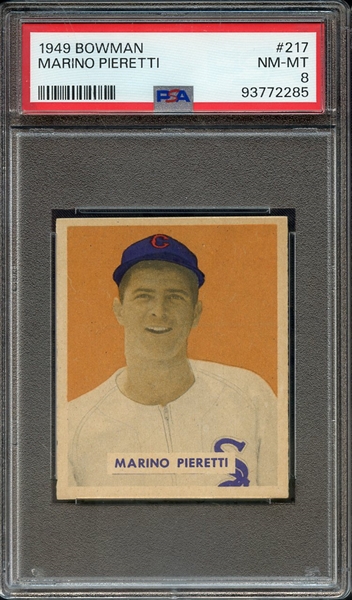 1949 BOWMAN 217 MARINO PIERETTI PSA NM-MT 8