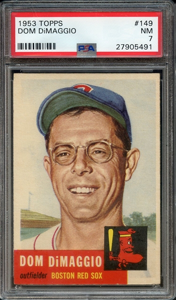 1953 TOPPS 149 DOM DiMAGGIO PSA NM 7