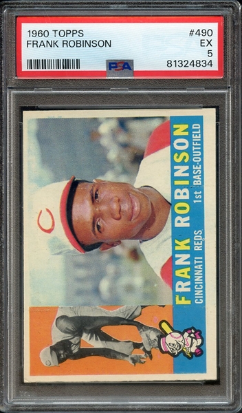 1960 TOPPS 490 FRANK ROBINSON PSA EX 5