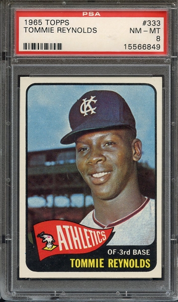 1965 TOPPS 333 TOMMIE REYNOLDS PSA NM-MT 8