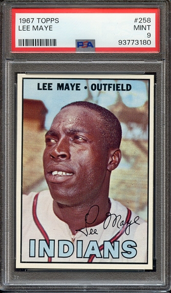 1967 TOPPS 258 LEE MAYE PSA MINT 9