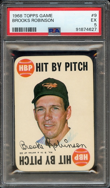 1968 TOPPS GAME 9 BROOKS ROBINSON PSA EX 5