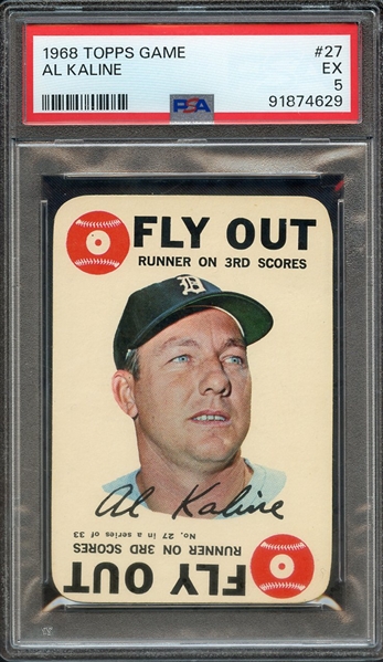 1968 TOPPS GAME 27 AL KALINE PSA EX 5