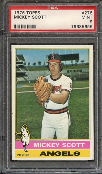 1976 TOPPS 276 MICKEY SCOTT PSA MINT 9