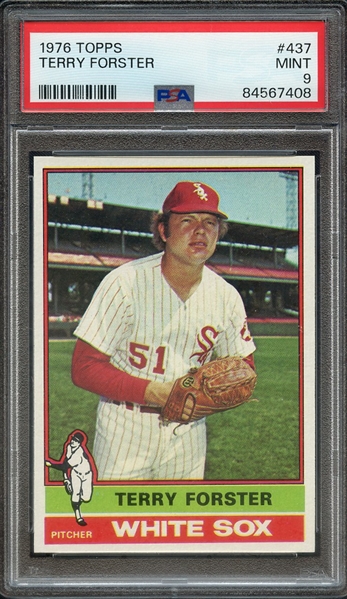 1976 TOPPS 437 TERRY FORSTER PSA MINT 9