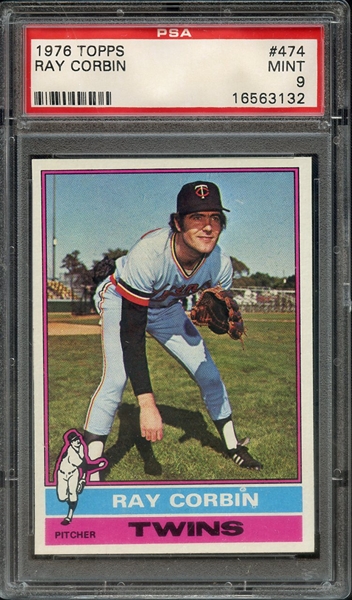 1976 TOPPS 474 RAY CORBIN PSA MINT 9