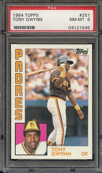 1984 TOPPS 251 TONY GWYNN PSA NM-MT 8