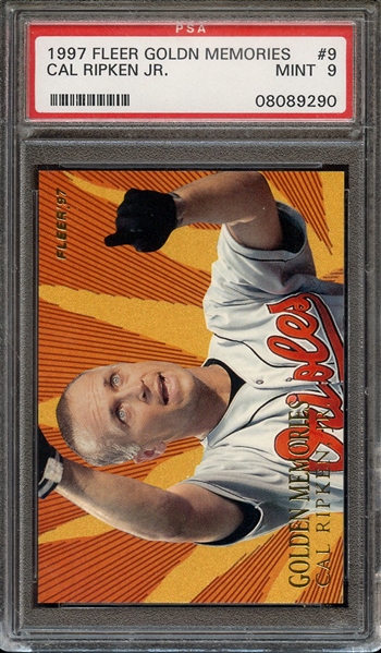 1997 FLEER GOLDEN MEMORIES 9 CAL RIPKEN JR. GOLDEN MEMORIES PSA MINT 9