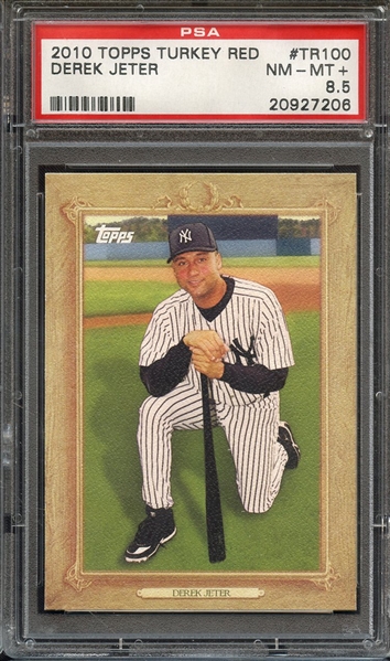 2010 TOPPS TURKEY RED TR100 DEREK JETER PSA NM-MT+ 8.5