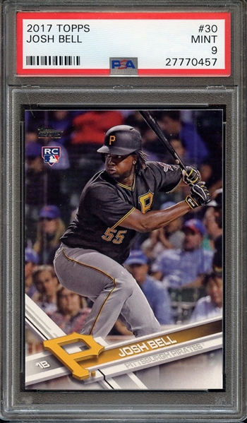 2017 TOPPS 30 JOSH BELL PSA MINT 9