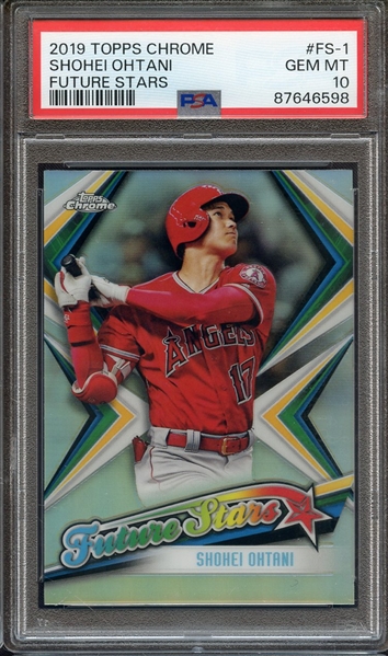 2019 TOPPS CHROME FUTURE STARS FS-1 SHOHEI OHTANI FUTURE STARS PSA GEM MT 10