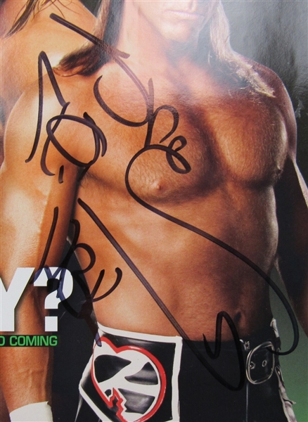 Shawn Michaels Batista John Cena Carlito Maria Kanellis Signed WWE WWF Magazine July 2006 JSA UU73765