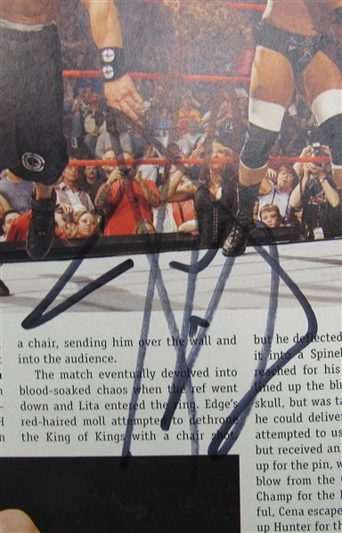 Shawn Michaels Batista John Cena Carlito Maria Kanellis Signed WWE WWF Magazine July 2006 JSA UU73765