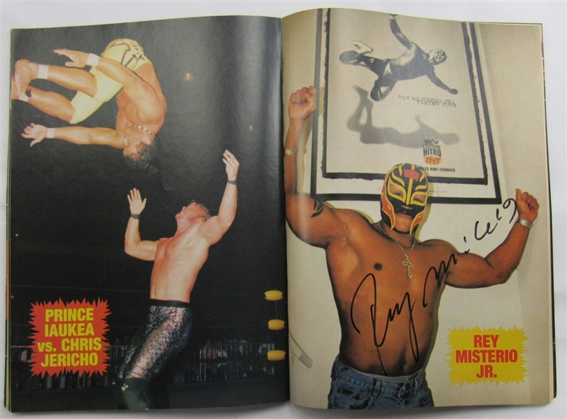 Luna Sabu Rey Mysterio Signed WWE WWF Magazine Fall 1998 JSA UU73777