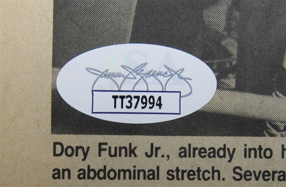 Dory Funk Jr Signed Auto Autograph The Wrestler Magazine Issue January 1986 JSA TT37994