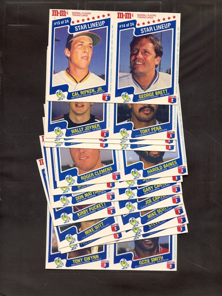 1987 M & M'S PANELS SET (24) W/13 HOFERS