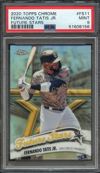 2020 TOPPS CHROME FUTURE STARS FS11 FERNANDO TATIS JR. FUTURE STARS PSA MINT 9